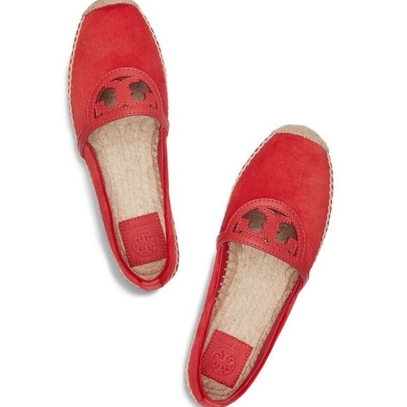 Tory Burch Shoes - Tory Burch Women Sidney Leather Slip On Espadrilles 5M